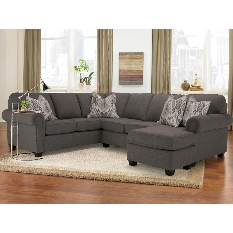 Decor-Rest Furniture Fabric Sectional 2006 2pc Sectional IMAGE 1