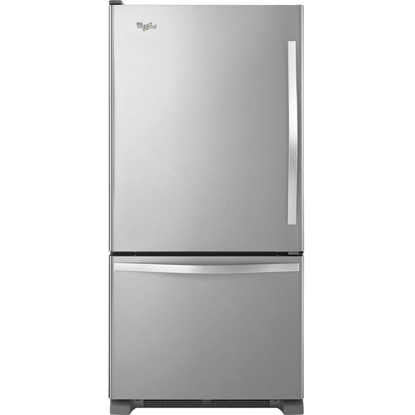 Whirlpool 30-inch, 18.6 cu. ft. Bottom Freezer Refrigerator WRB329LFBM IMAGE 1