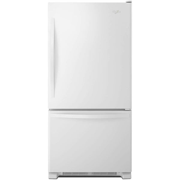 Whirlpool 30-inch, 18.6 cu. ft. Bottom Freezer Refrigerator WRB329DFBW IMAGE 1