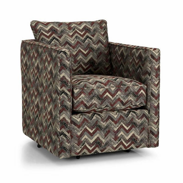 Decor-Rest Furniture Swivel Fabric Accent Chair 2050-SC (Patterns) IMAGE 1