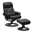 Fjords of Norway Muldal Swivel Leather Recliner Muldal Large Chair/otto Large Base IMAGE 1