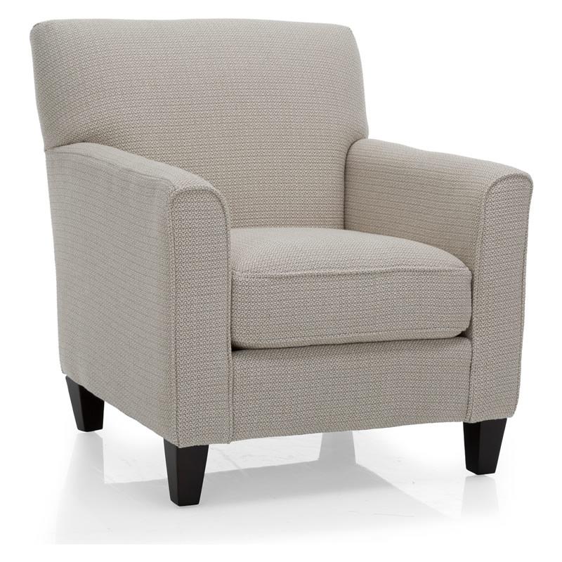 Decor-Rest Furniture Stationary Fabric Accent Chair 2468 (Beige) IMAGE 1