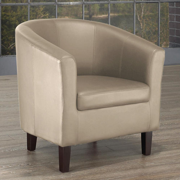 IFDC Stationary Leather Accent Chair IF 660-T IMAGE 1