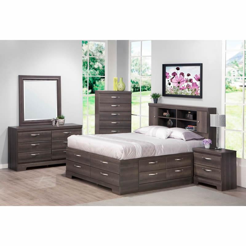 Dynamic Furniture Sonoma Queen Bed with Storage Sonoma Queen Stoarge Bed IMAGE 2