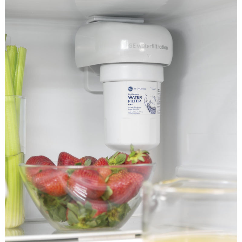 GE 33-inch, 24.9 cu.ft. Bottom Freezer Refrigerator with Ice Dispenser GDE25ESKSS IMAGE 6