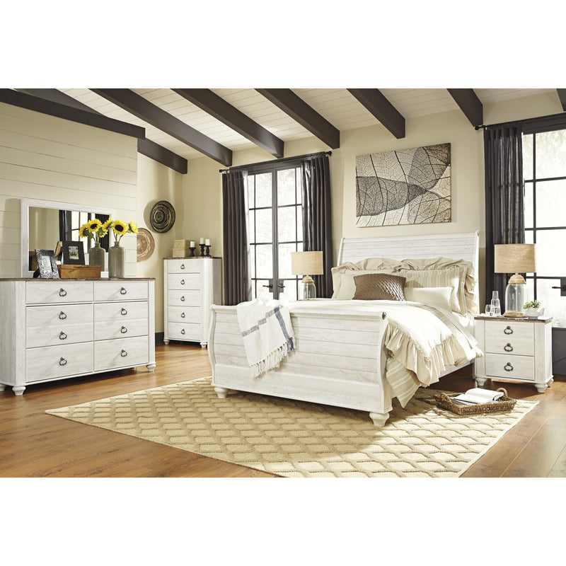 Signature Design by Ashley Willowton Queen Sleigh Bed B267-77/B267-74/B267-96 IMAGE 5