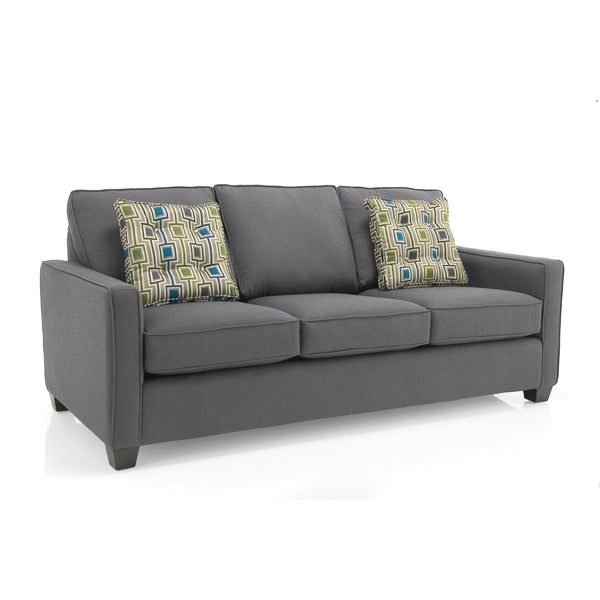 Decor-Rest Furniture Fabric Queen Sofabed 2855 Queen Sofa Bed (Grey) IMAGE 1