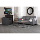 Decor-Rest Furniture Fabric Queen Sofabed 2855 Queen Sofa Bed (Grey) IMAGE 3