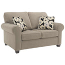 Decor-Rest Furniture 2179 Stationary Fabric Loveseat 2179 Loveseat (Sand) IMAGE 1