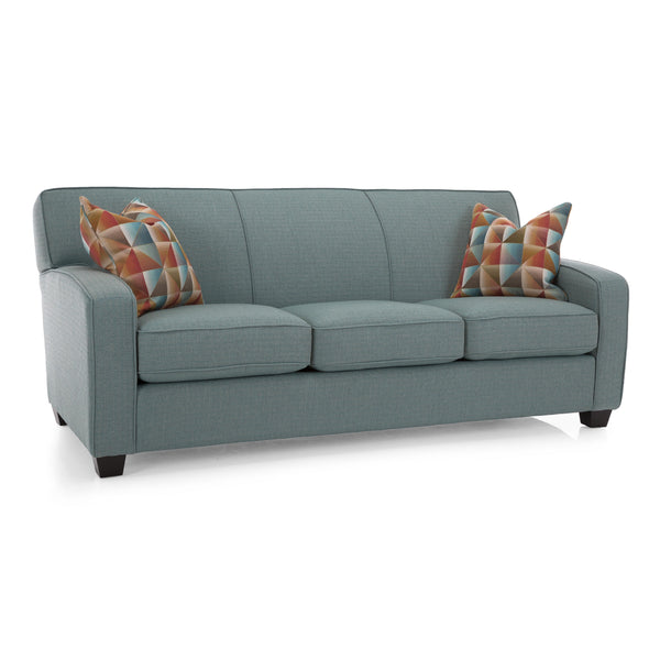 Decor-Rest Furniture Fabric Queen Sofabed 2401 Queen Sofa Bed (Blue) IMAGE 1