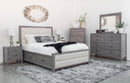 Mako Wood Furniture Robina Queen Panel Bed with Storage 4300-ST-Q-HB/FB/ST