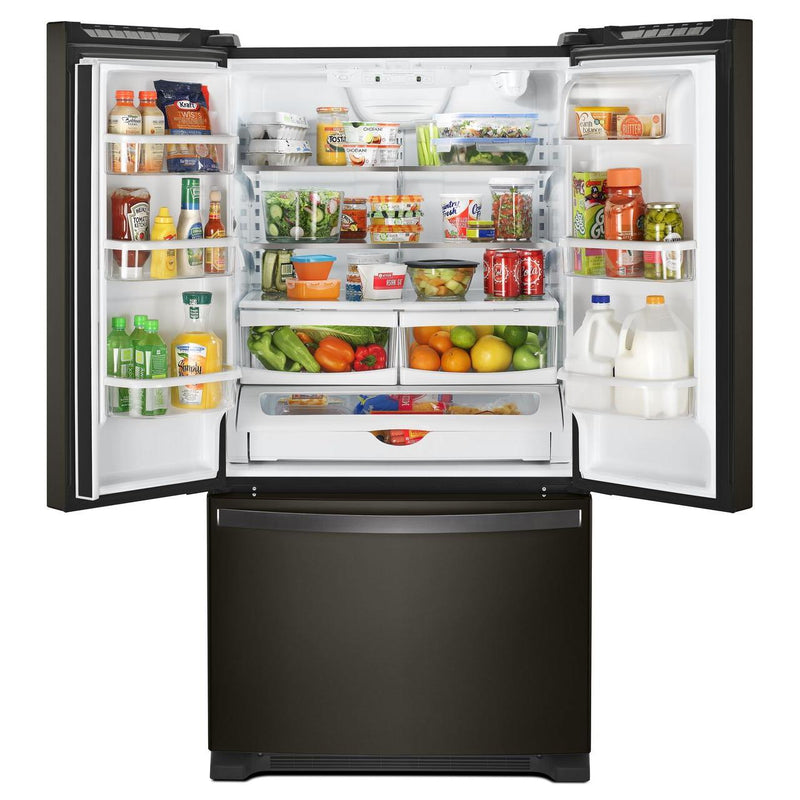 Whirlpool 36-inch, 25.2 cu. ft. French 3-Door Refrigerator with Water Dispenser WRF535SWHV IMAGE 3