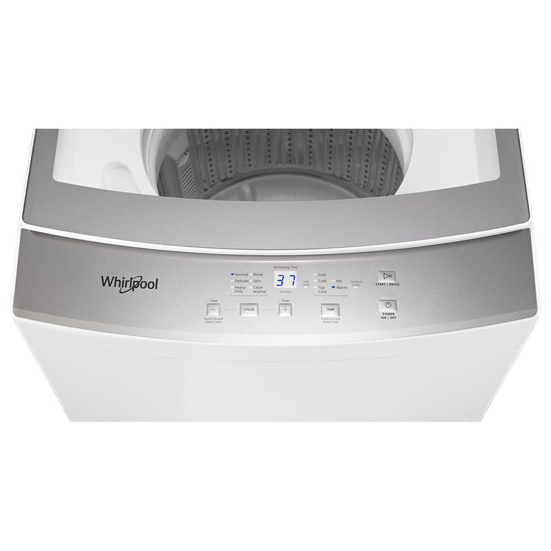 Whirlpool Stacked Washer/Dryer Electric Laundry Center with EasyView™ Glass Lid YWET4024HW IMAGE 5