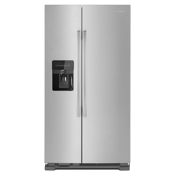 Amana 33in 21cu.ft. Side-by-Side Refrigerator with External Water & Ice Dispenser ASI2175GRS IMAGE 1
