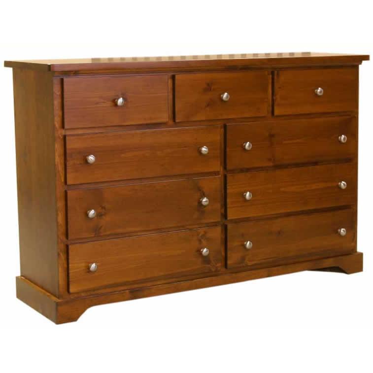 Mako Wood Furniture Polo 9-Drawer Dresser 800-40-9 IMAGE 1
