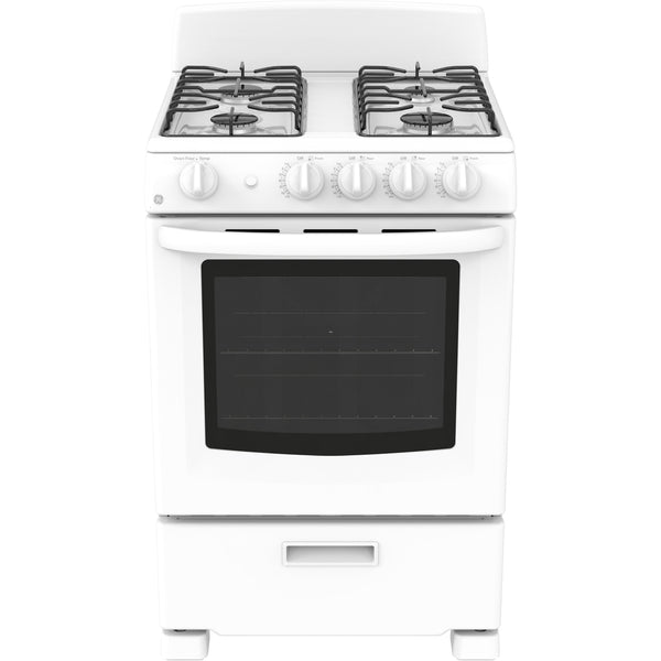 GE 24-inch Freestanding Gas Range JCGAS300DMWW IMAGE 1