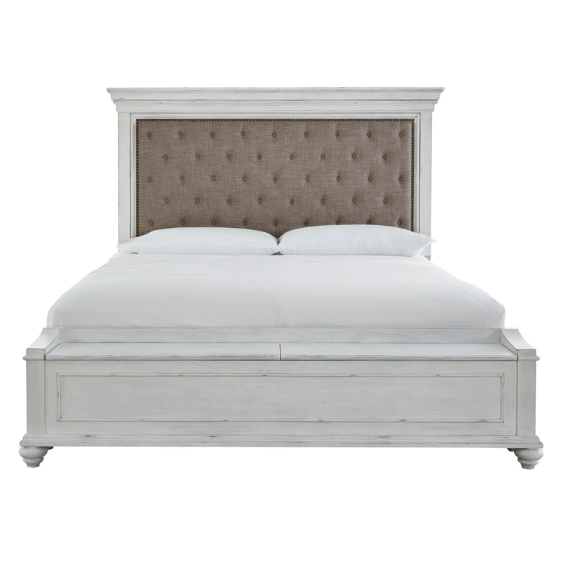 Benchcraft Kanwyn Queen Upholstered Panel Bed with Storage B777-157/B777-54S/B777-96 IMAGE 2