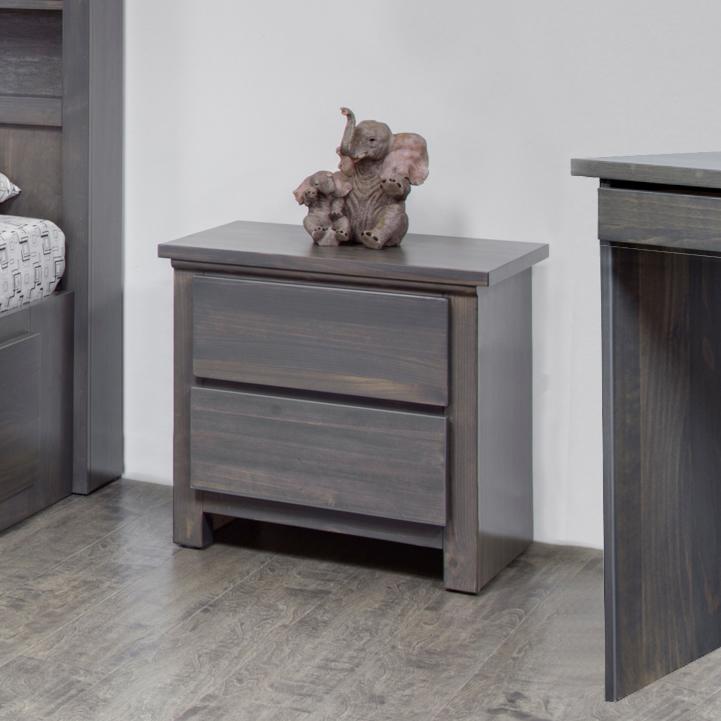 Mako Wood Furniture Autumn 2-Drawer Kids Nightstand Autumn Nightstand IMAGE 1