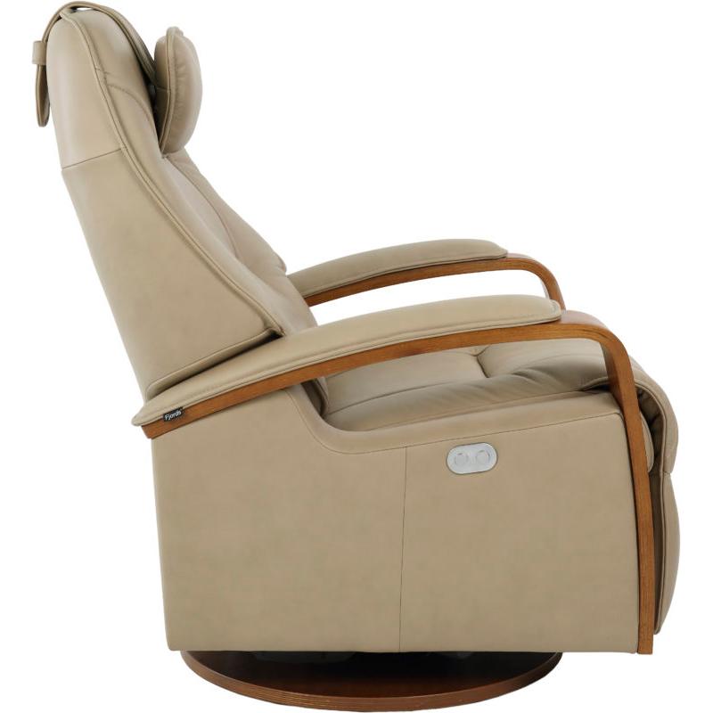 Fjords of Norway Helsinki Power Swivel Glider Leather Recliner Helsinki-SW-MOTORIZED-AL-552-TAN IMAGE 9