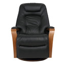 Fjords of Norway Helsinki Power Swivel Glider Leather Recliner Helsinki-Small-POWER-AL-510-BLACK IMAGE 1