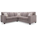 Decor-Rest Furniture Fabric 2 pc Sectional 2705 2pc sectional IMAGE 1