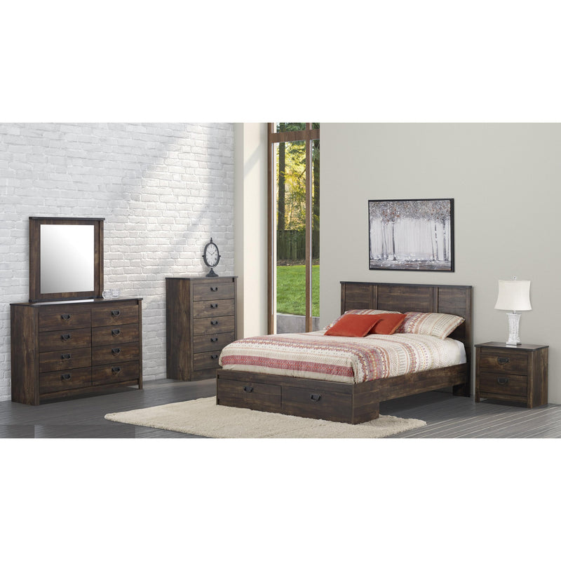 Dynamic Furniture Hunter Queen Panel Bed with Storage 634-613/634-438/634-770 IMAGE 2