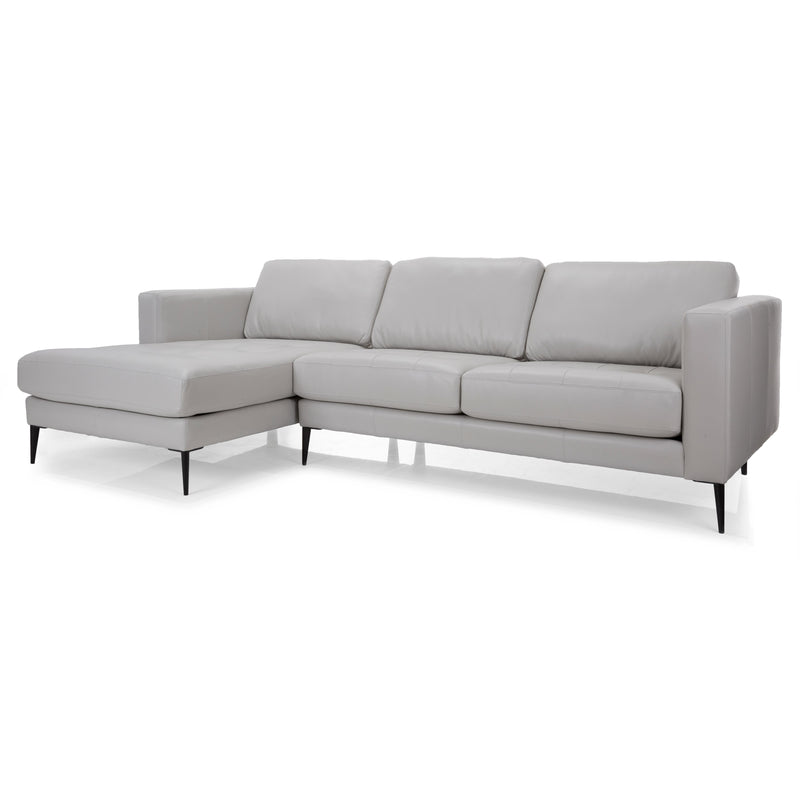 Decor-Rest Furniture Leather 2 pc Sectional 3795 2 pc Sectional IMAGE 1