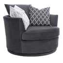 Decor-Rest Furniture Swivel Fabric Chair 2991-SW46 46" Swivel Chair IMAGE 1