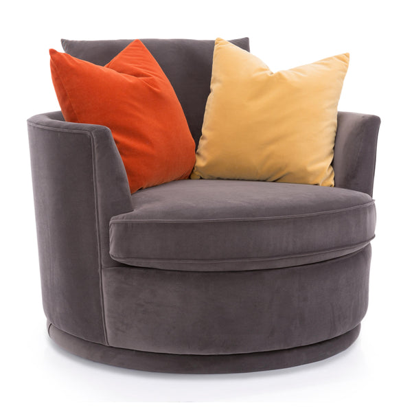 Decor-Rest Furniture Swivel Fabric Chair 2991-SW46 46" Swivel Chair IMAGE 1
