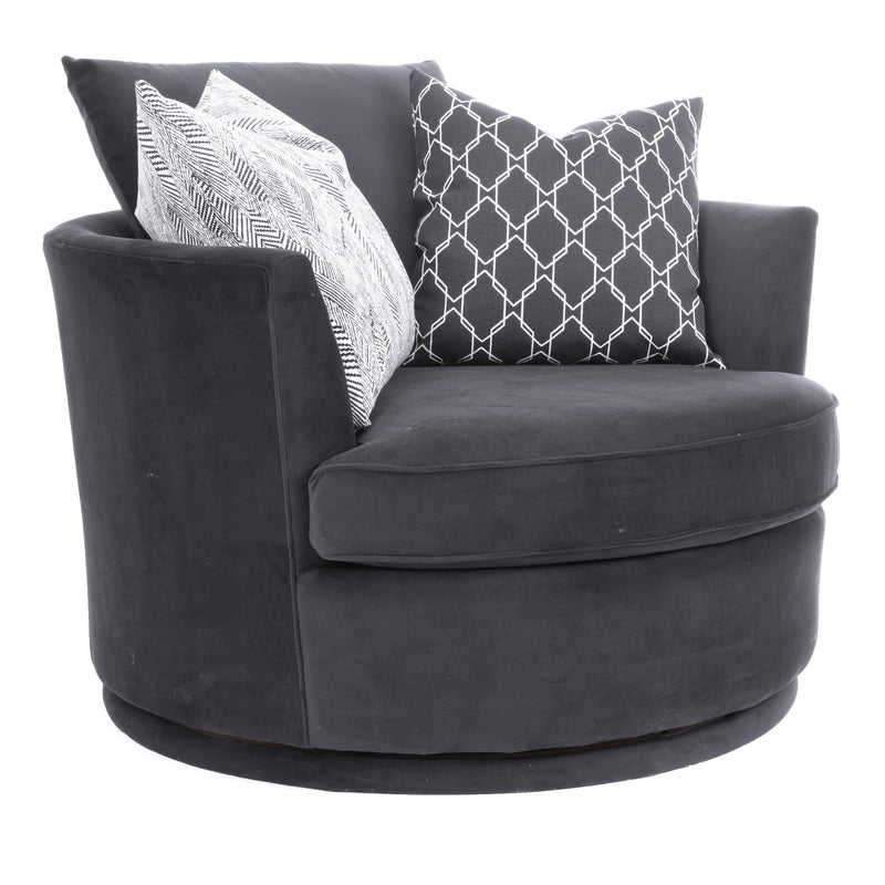 Decor-Rest Furniture Swivel Fabric Chair 2991-SW46 46" Swivel Chair IMAGE 2