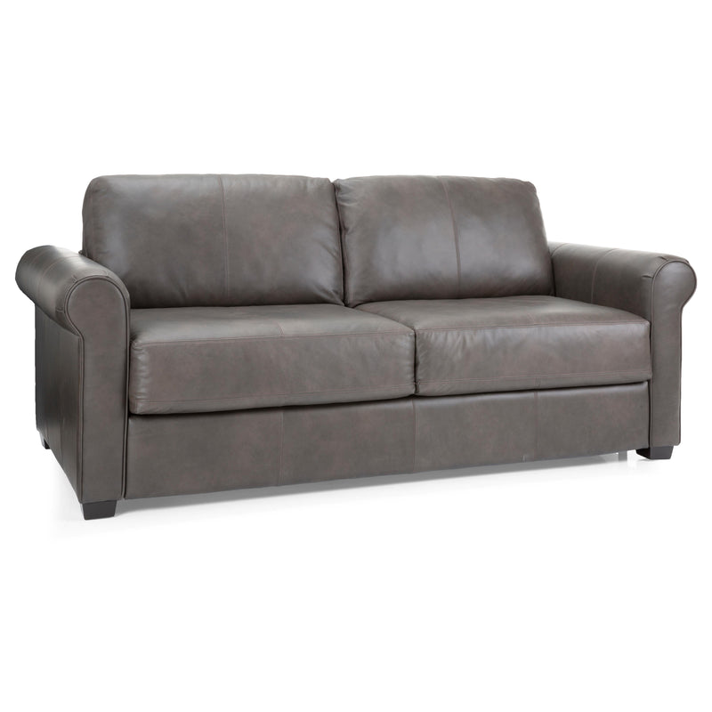 Decor-Rest Furniture Leather Queen Sofabed 3T2QB Queen Sofabed - 2 Back Over 2 Seat IMAGE 2