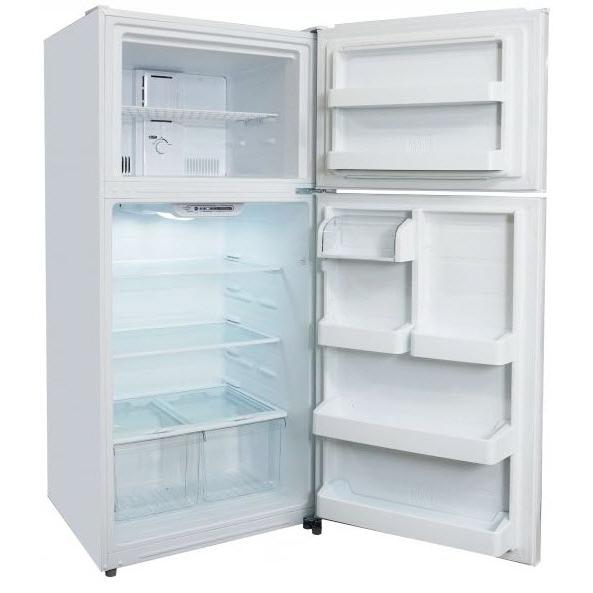 Danby 30-inch, 18 cu.ft. Freestanding Top Freezer Refrigerator with LED Lighting DFF180E1WDB IMAGE 5