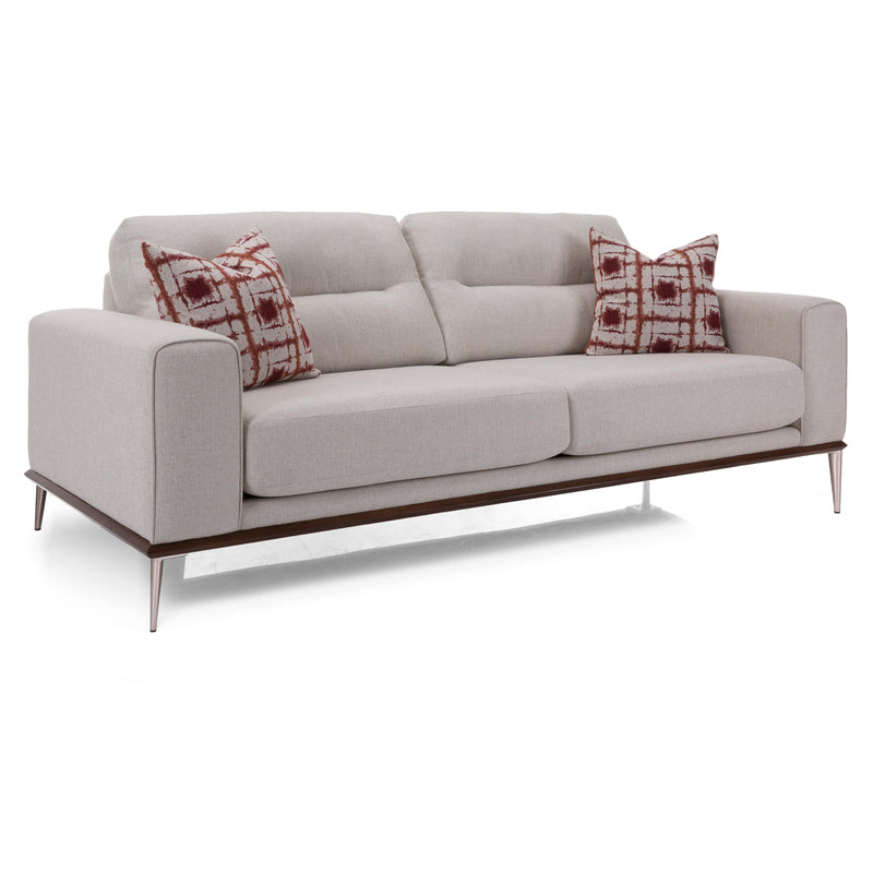 Decor-Rest Furniture Stationary Fabric Sofa 2030 Sofa with Metal Cone Feet IMAGE 1