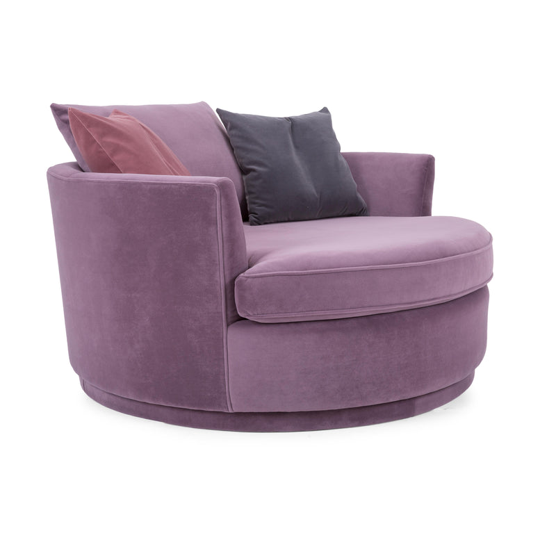 Decor-Rest Furniture Swivel Fabric Chair 2991-SW59 59" Swivel Chair IMAGE 1
