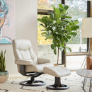 Fjords of Norway Classic Comfort Swivel Leather Recliner Muldal Small chair otto IMAGE 4