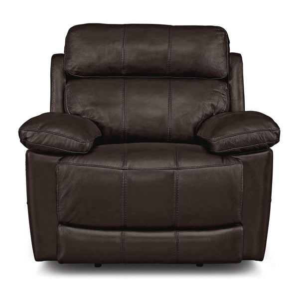 Palliser Finley Power Leather Recliner with Wall Recline Finley 41134-31 Wallhugger Power Recliner - Chocolate IMAGE 1