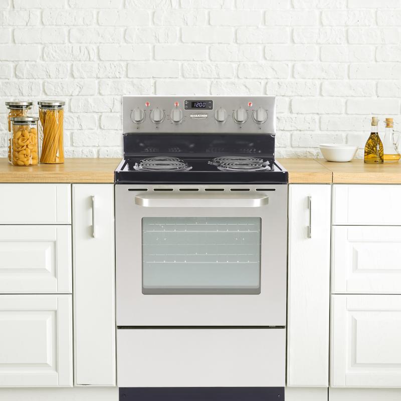 Marathon 24-inch Freestanding Electric Range MER241SS IMAGE 5