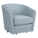 Decor-Rest Furniture Swivel Fabric Accent Chair 2693 Swivel Accent Chair IMAGE 1