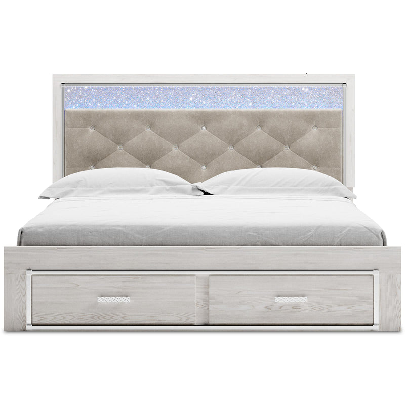 Signature Design by Ashley Altyra King Upholstered Panel Bed with Storage B2640-58/B2640-56S/B2640-95 IMAGE 2