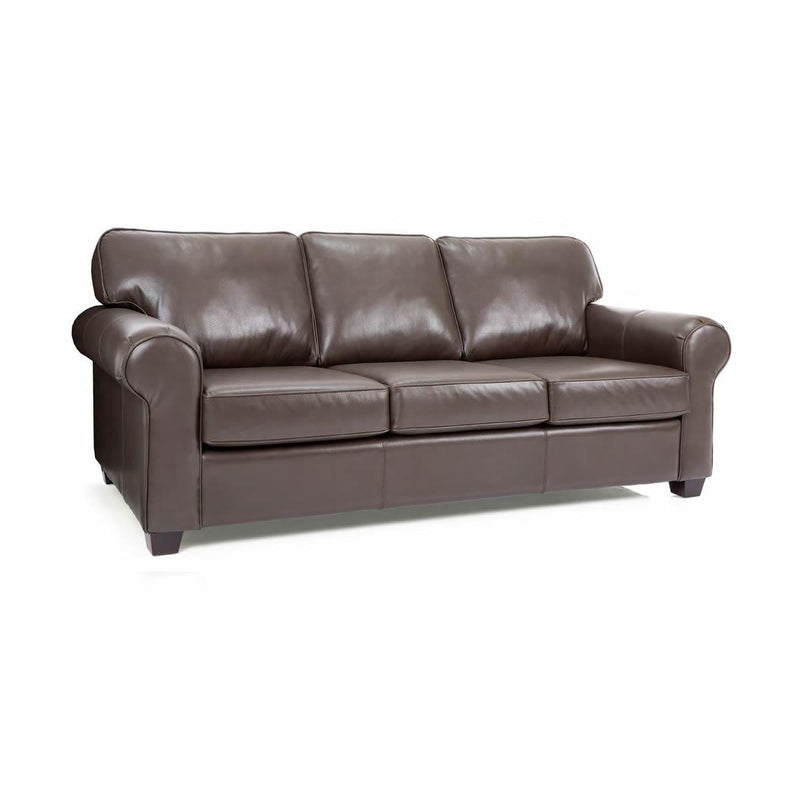 Decor-Rest Furniture Embark Stationary Leather Sofa Embark 3179 Sofa - City Espresso IMAGE 1