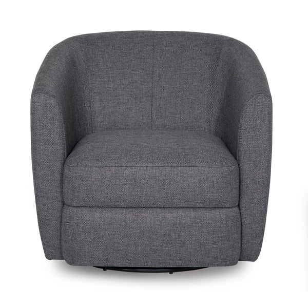 Palliser Dorset Swivel Fabric Accent Chair 77090-33-CHESS-GRAPHITE IMAGE 1