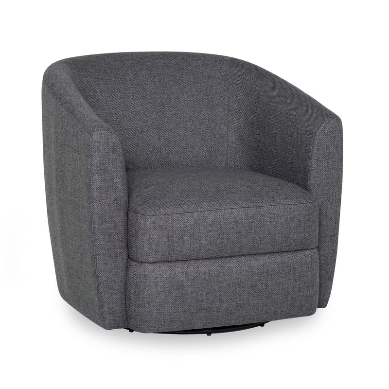 Palliser Dorset Swivel Fabric Accent Chair 77090-33-CHESS-GRAPHITE IMAGE 2