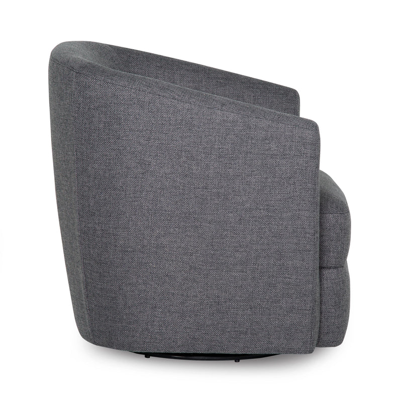 Palliser Dorset Swivel Fabric Accent Chair 77090-33-CHESS-GRAPHITE IMAGE 3