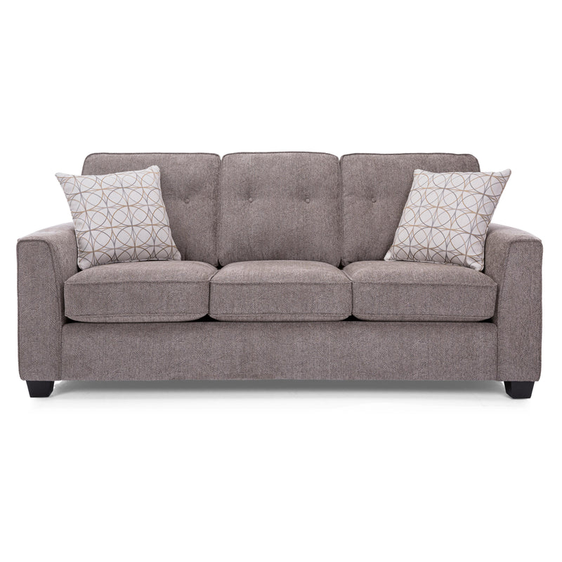Decor-Rest Furniture Stationary Fabric Sofa 2967-S Sofa - Struttura Pewter IMAGE 1