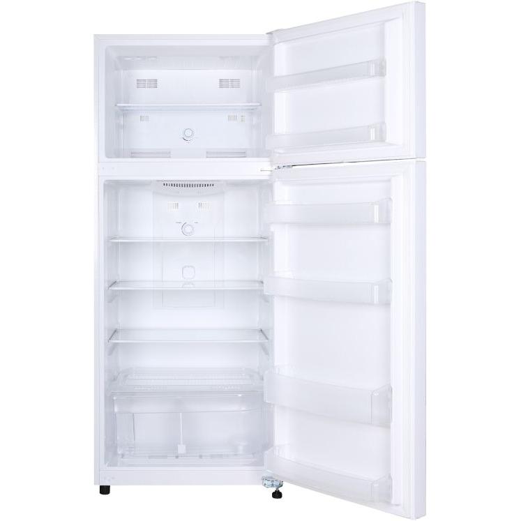 Epic 28-inch, 14.8 cu.ft. Freestanding Top Freezer Refrigerator EFF148W IMAGE 3