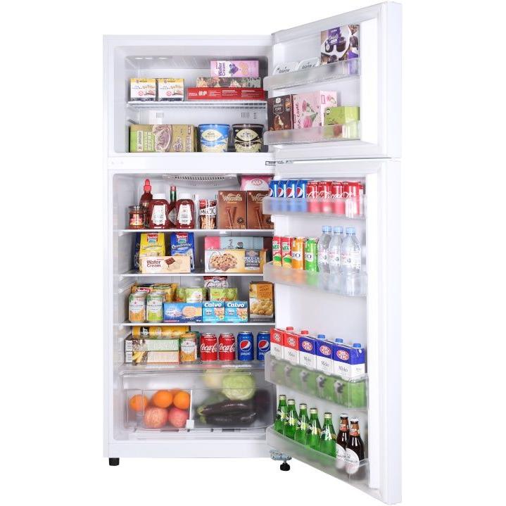 Epic 28-inch, 14.8 cu.ft. Freestanding Top Freezer Refrigerator EFF148W IMAGE 5