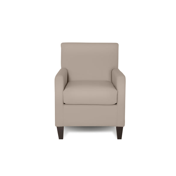 Palliser Pia Stationary Leather Accent Chair 77040-02-SOLANA-TUSK IMAGE 1