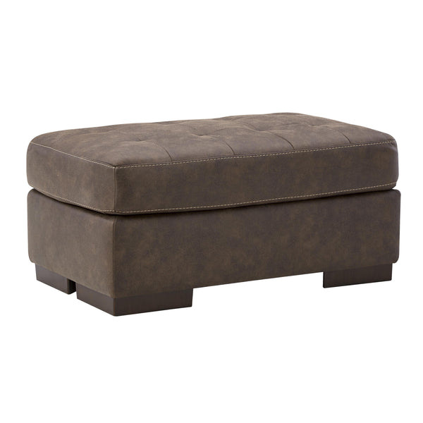 Signature Design by Ashley Maderla Leather Look Ottoman 6200214 IMAGE 1