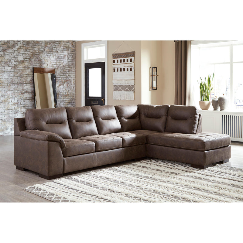 Signature Design by Ashley Maderla Leather Look 2 pc Sectional 6200266/6200217 IMAGE 3