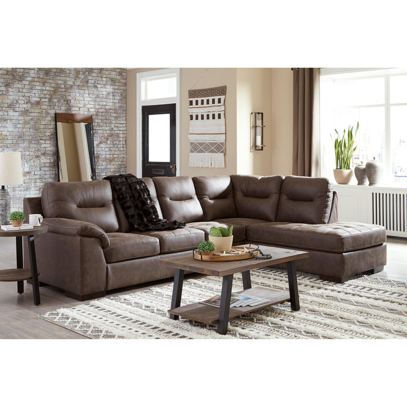 Signature Design by Ashley Maderla Leather Look 2 pc Sectional 6200266/6200217 IMAGE 4